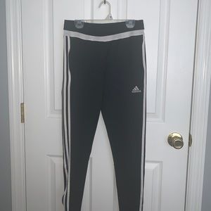 Black and White Adidas Joggers